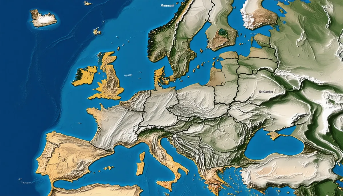 Európske krajiny bez pozemných hraníc
